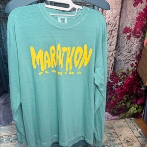 Comfort Colors Marathon Florida long sleeve tshirt NWOT, size large